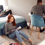 Studying in apartment