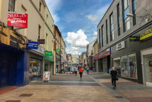 estate agents on a high street
