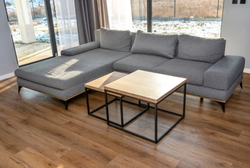 Vinyl flooring in a modern room