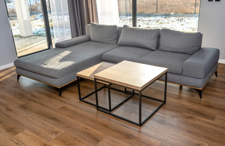 Vinyl flooring in a modern room